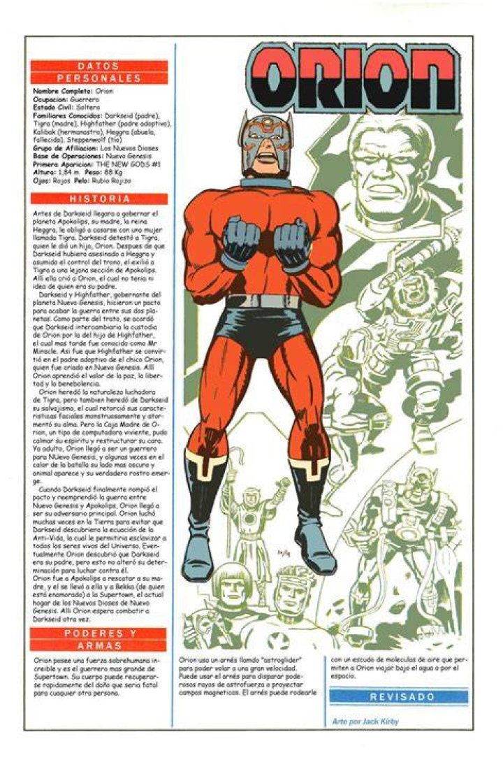 Absolute Power: 20 Superheroes Who Are Or Have Become Gods 1 #20 Orion - Superheroes Who Are Or Have Become Gods