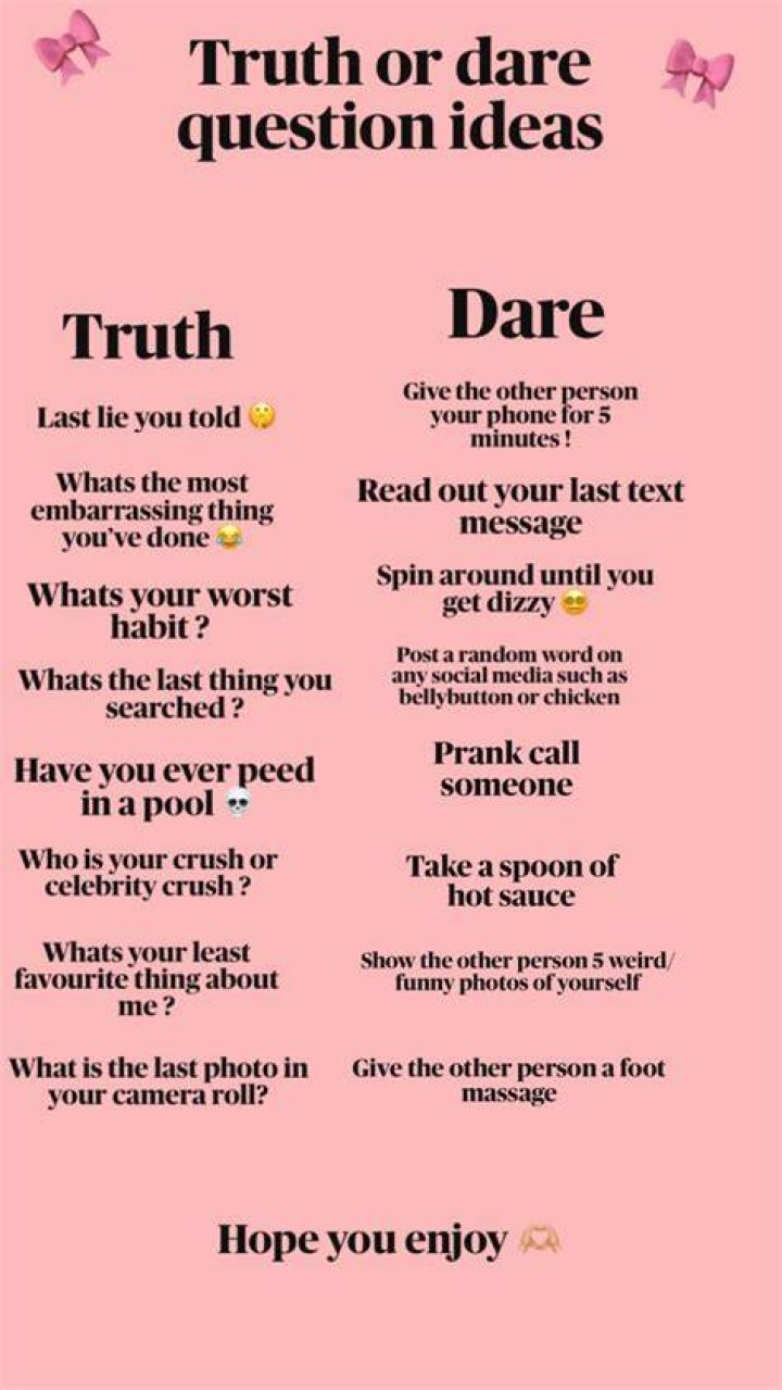 90 great truth or dare questions Artofit