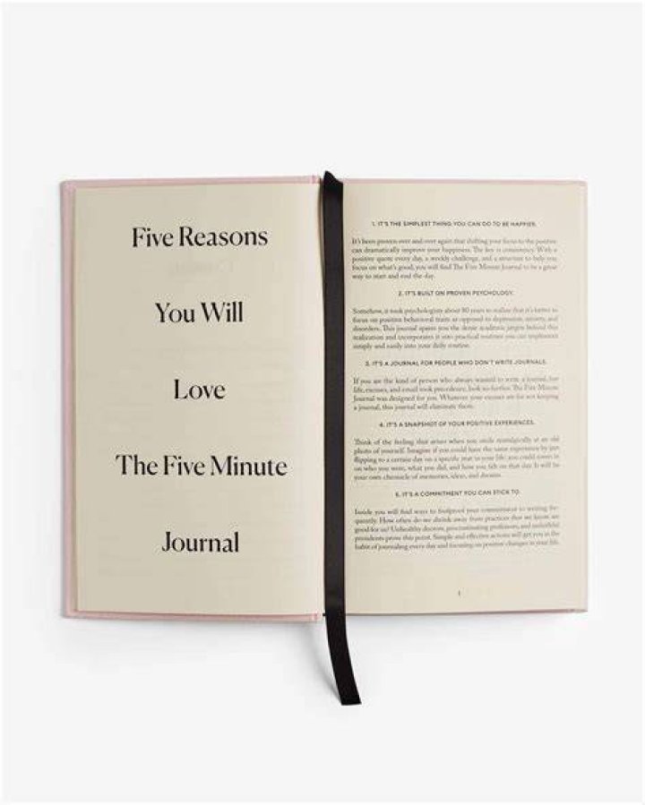 a beige five minute journal by intelligent change, best gifts for adhd adults