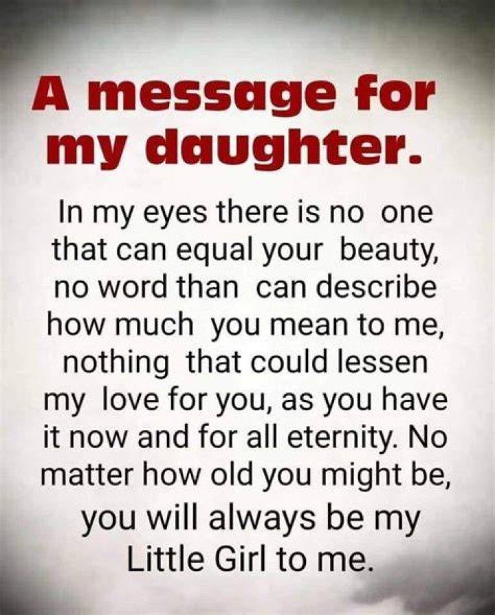 A Message For My Daughter Pictures, Photos, and Images for Facebook
