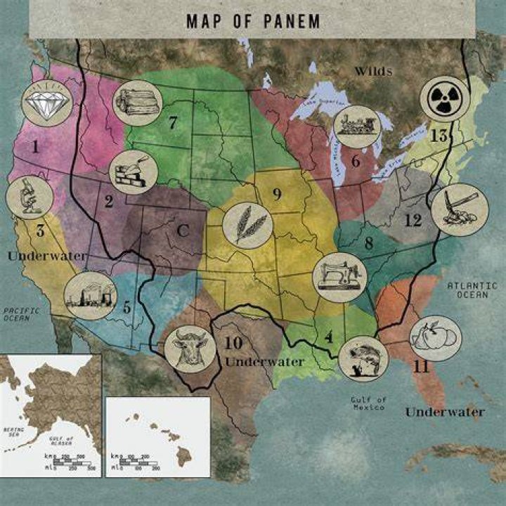 A Popular Map of Panem The Hunger Games Photo (22463868) Fanpop