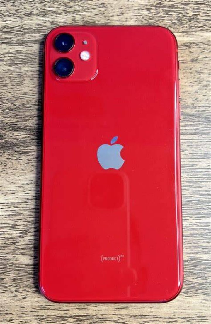 A red iPhone 11