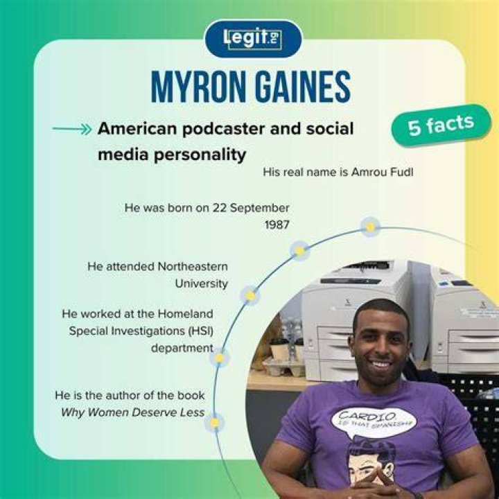 Absurd Podcaster Myron Gaines Ethnicity Wife And Family