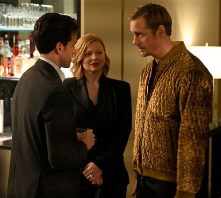Alexander Skarsg&aring;rd as Lukas Matsson in Succession season 4 episode 7