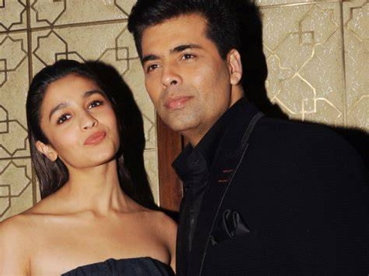 Alia Bhatt and Karan Johar