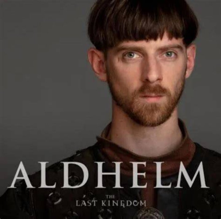 An image of Aldhelm looking serious in The Last Kingdom