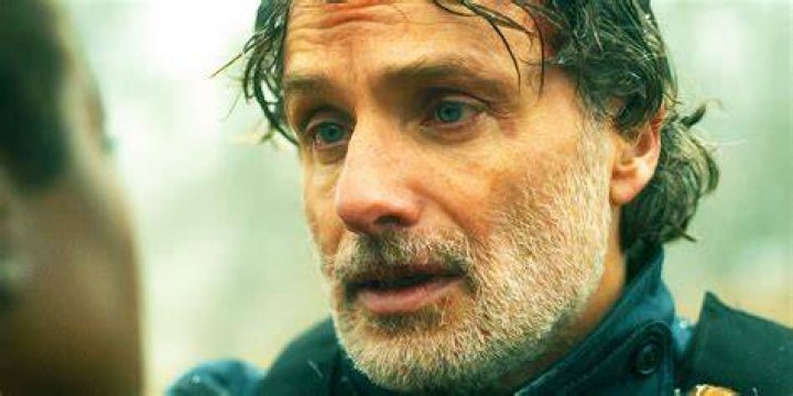 Andrew Lincoln as Rick Grimes and Jeffrey Dean Morgan as Negan in The Walking Dead