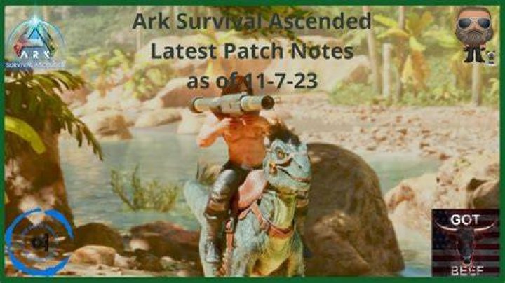 ARK Survival Ascended Patch Notes. 