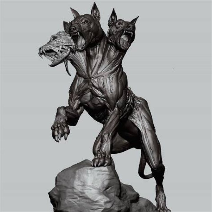 ArtStation Cerberus, Ranjit Ghosh Cerberus, Mythical creatures art