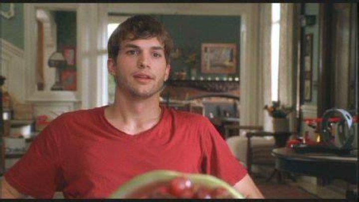 Ashton Kutcher as Hank in Shawn Levy's drama/comedy Cheaper by the Dozen also starring Bonnie Hunt, Tom Welling, Steve Martin, Hilary Duff and Piper Perabo - 2003