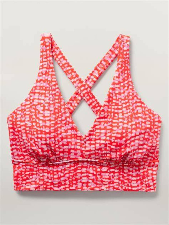 Athleta Longline Plunge Bikini Top, swimsuits for small busts