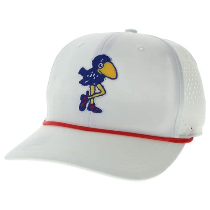 Baby with red Jayhawk hat 