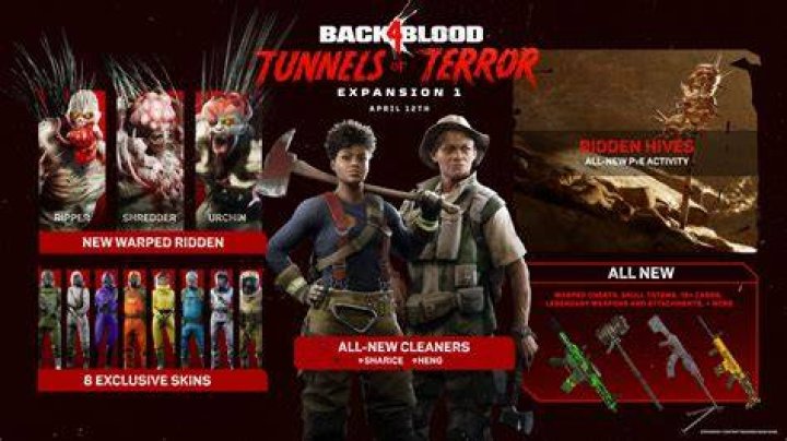 back 4 blood tunnels of terror dlc