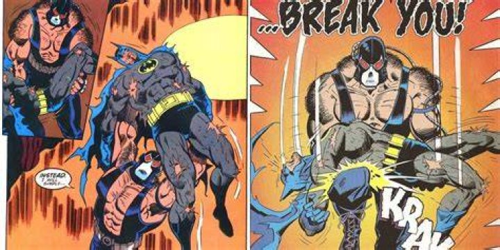 Bane breaks Batman in Knightfall.