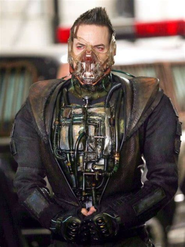 Bane Unmasked Dark Knight Rises Plane Tom Hardy