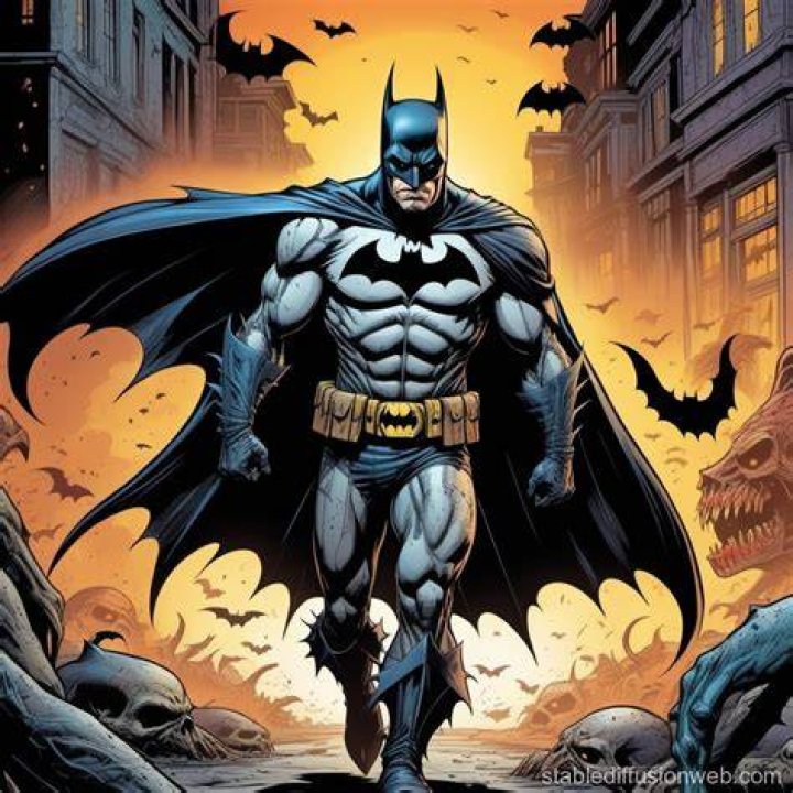 Batman running from a zombified Robin on a comic cover.