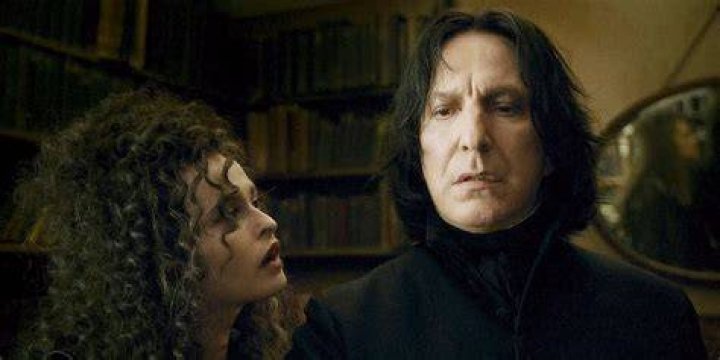Bellatrix talking to Snape in Half Blood Prince