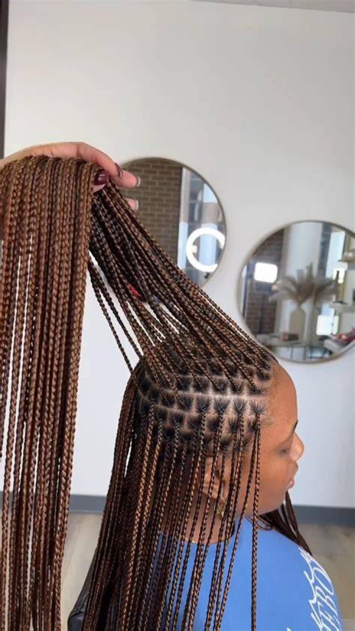 Big Braids With Small Braids In Between