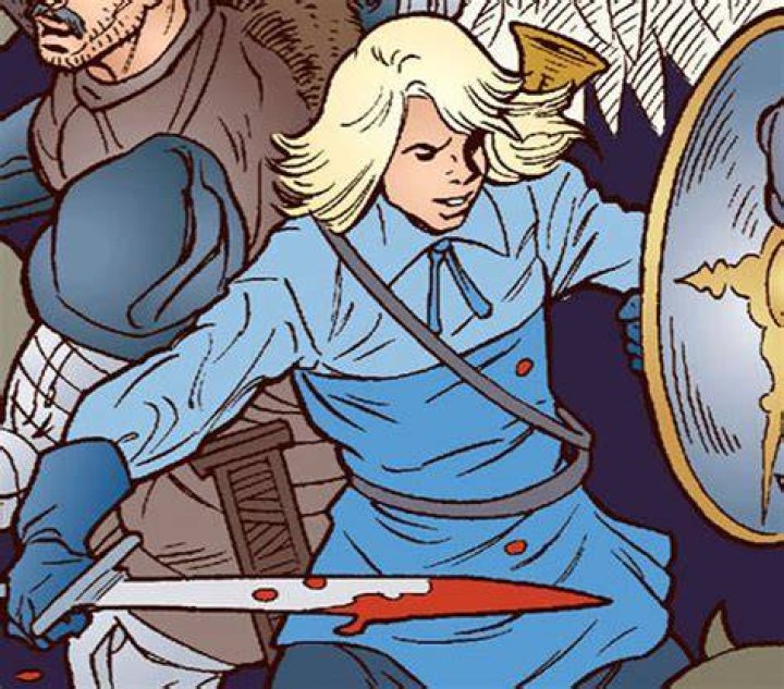 Boy Blue from Fables fighting a Dragon