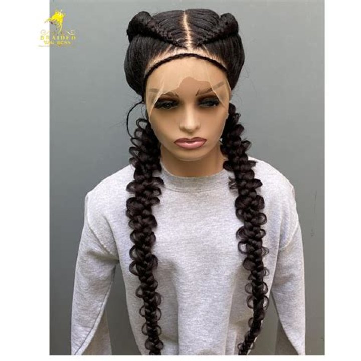 Braided wig Braided Wigs Butterfly locs distressed locs Etsy
