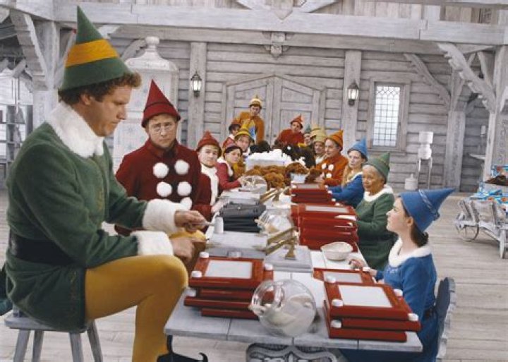 Buddy with the other elves in Elf