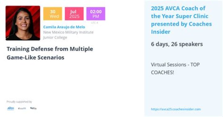Camila Araujo Assistant Volleyball Coach New Mexico Military