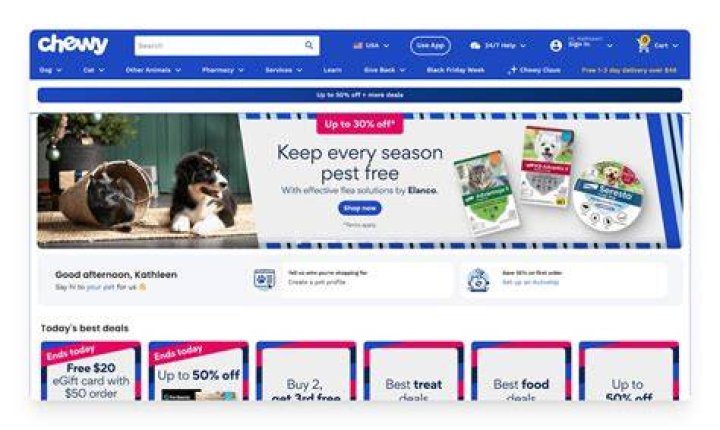 Chewy Affiliate website