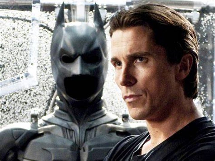 Christian Bale as Batman and Tom Hardy as Bane in The Dark Knight Rises