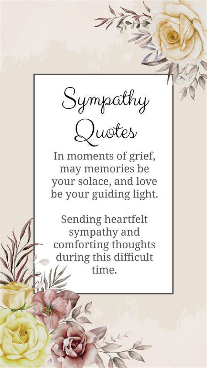 Comfort and Sympathy Quotes
