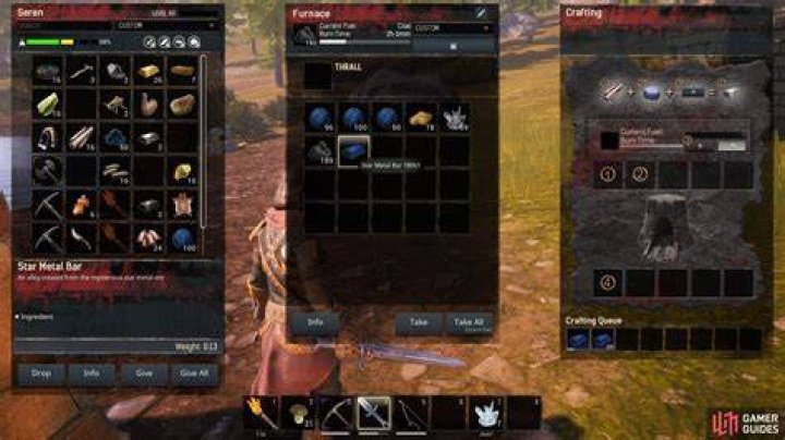 conan exiles resources guide star metal how to find mounds of the dead snowy biome moutain ridge explosion