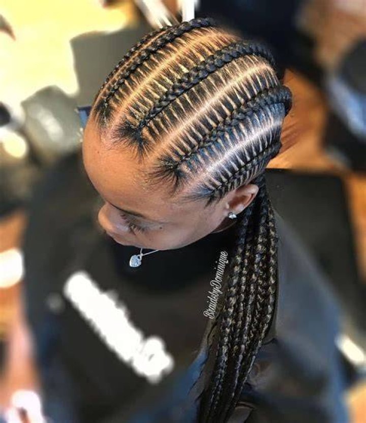 Corn Roll Hairstyle Cornrow hairstyles, African braids hairstyles