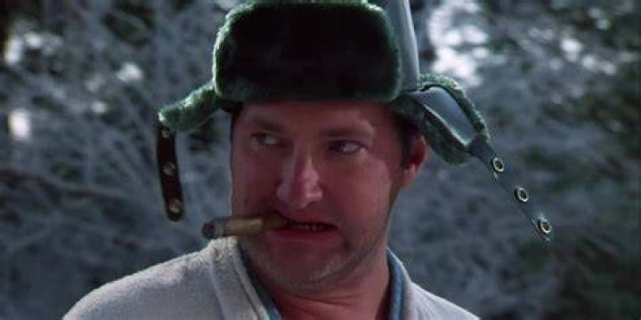 Cousin Eddie in the sledding scene from National Lampoon's Christmas Vacation