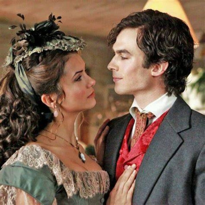 Damon and Katherine in 1864 in The Vampire Diaries.