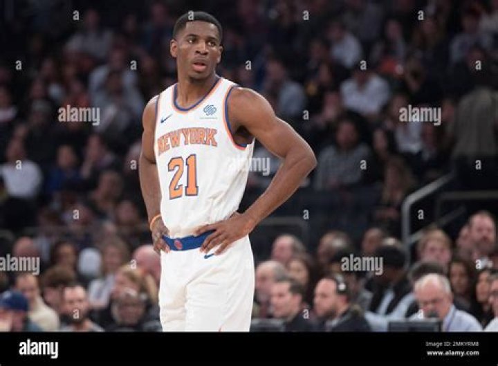 Damyean Dotson New York Knicks GameWorn City Edition Jersey