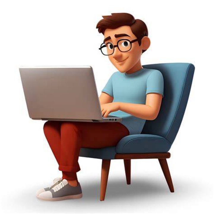 Dan sitting at his computer in Gossip Girl