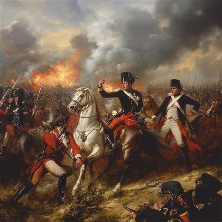 Daniel Day-Lewis charging into battle in The Last of the Mohicans