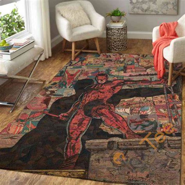 Daredevil Hero Movie Area Rug Living Room Christmas Gift US Decor