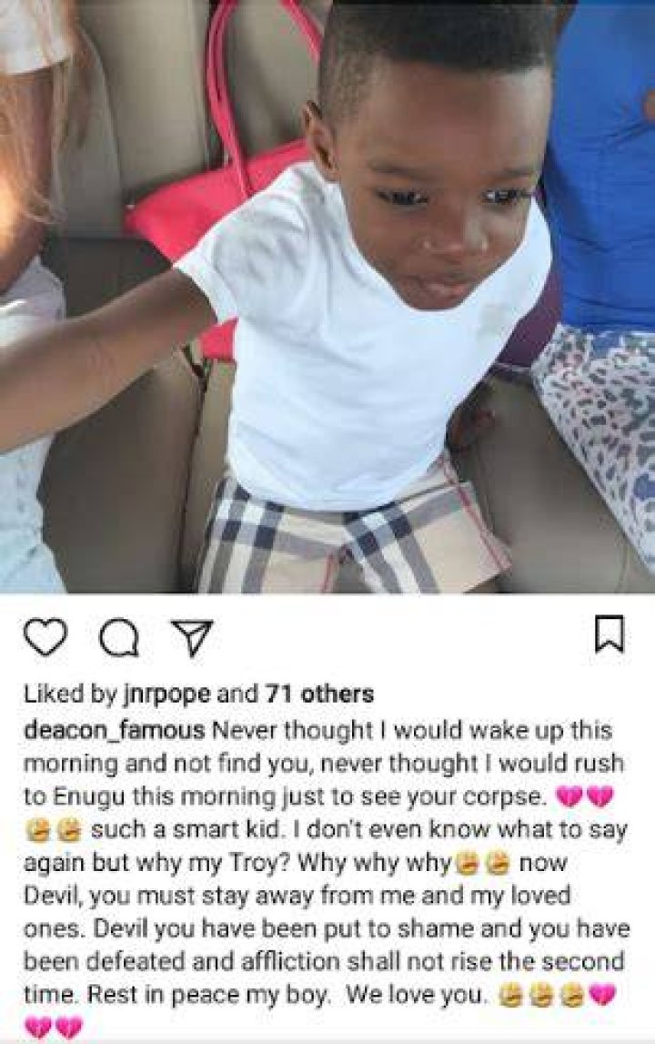 Deacon Famous loses his son in Enugu State 36NG