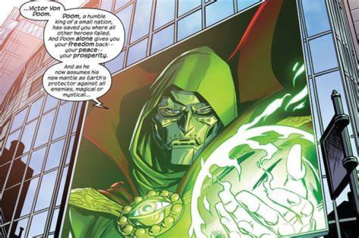 Doctor Doom using his magical powers.