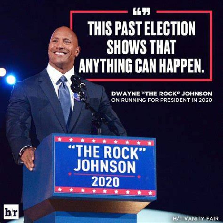 Dwayne Johnson Says Running for President Is 'A Real Possibility'