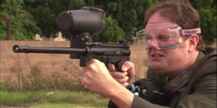 Dwight Paint Ball The OfficeEpisode