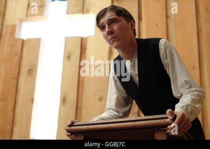 Eli Sunday preaching to the crowd in There Will be Blood.