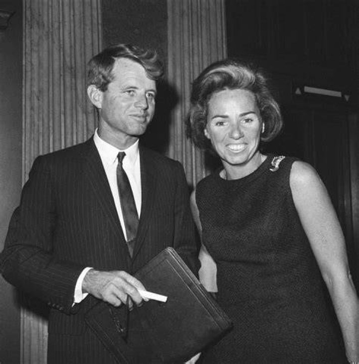Ethel Kennedy at a thennis match on June 6, 1974 in New York, New York