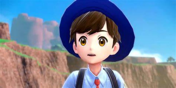 Florian, the default male protagonist of Pok&eacute;mon Scarlet and Violet, looking shocked.