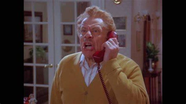 Frank Costanza on the phone in Seinfeld