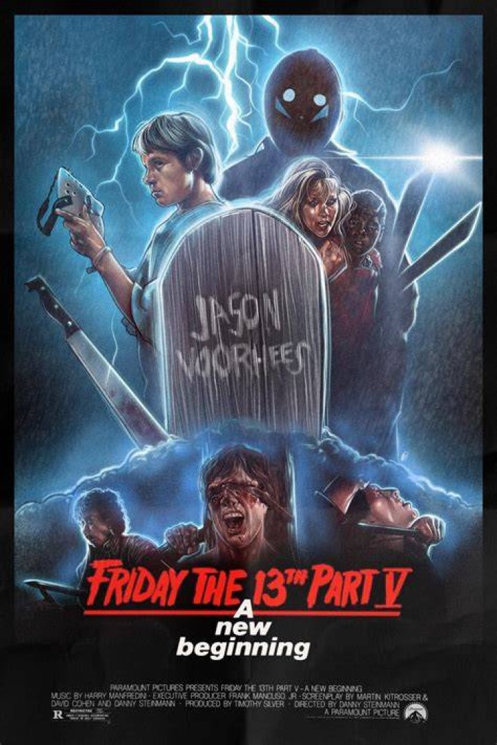 Friday the 13th Part 5 - Fake Jason with Blue Stripe Hockey Mask