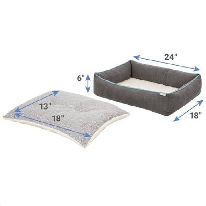 Frisco Sherpa Orthopedic Bolster Cat Bed