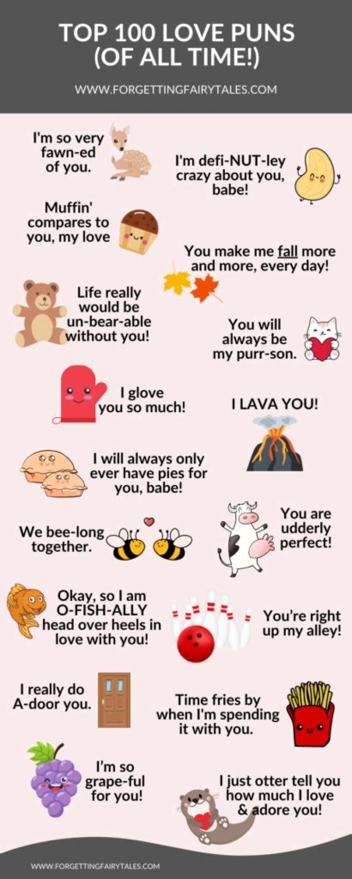 Funny romantic puns for boyfriend girlfriend wife husband him her