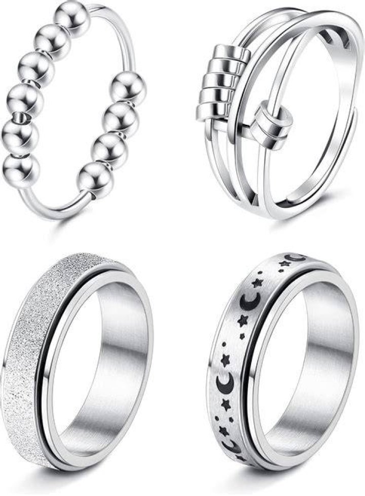 funrun jewelry spinner rings, one of the best gifts for adhd adults