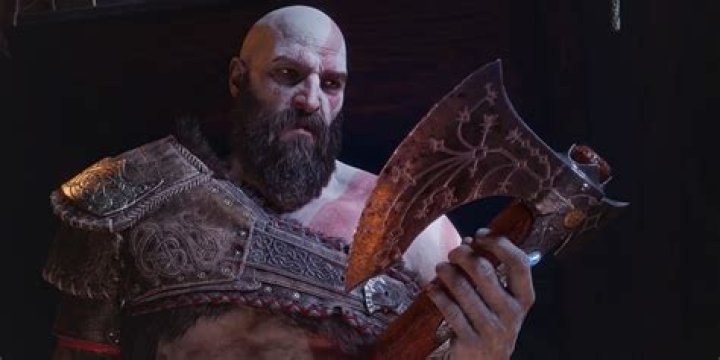 god of war kratos holding atreus